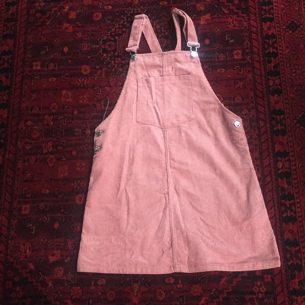 Blush pink  overall  dress